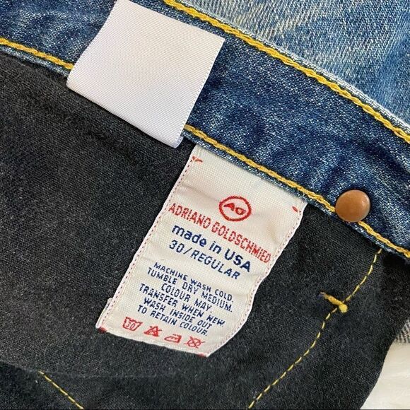 AG Adriano Goldschmied Blue Denim Mini Skirt - Picture 5 of 8